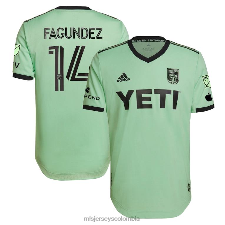 austin fc diego fagundez adidas mint 2023 the sentimiento kit camiseta de jugador auténtica hombres MLS Jerseys jersey TJ666749