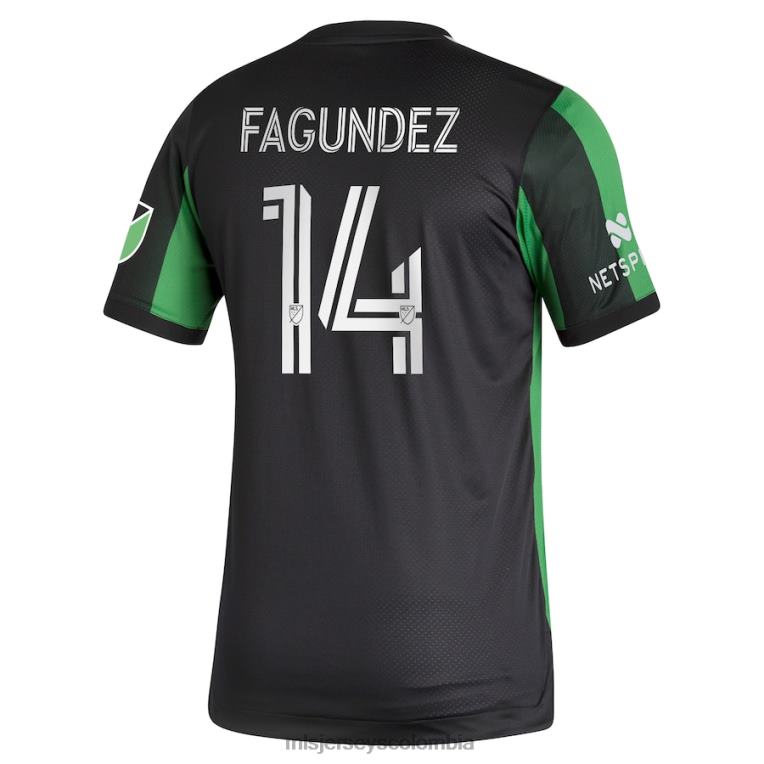 austin fc diego fagundez adidas negro 2021 camiseta de jugador auténtica primaria hombres MLS Jerseys jersey TJ666504