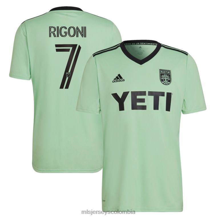austin fc emiliano rigoni adidas mint 2023 the sentimiento kit réplica de camiseta del jugador hombres MLS Jerseys jersey TJ6661333