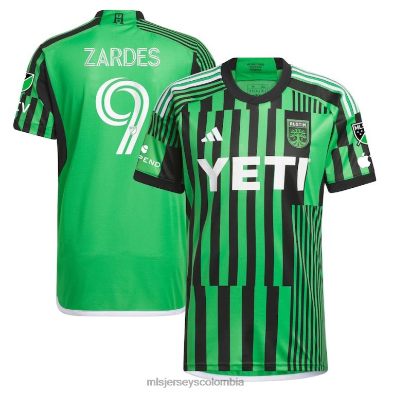 austin fc gyasi zardes adidas verde 2023 las voces kit camiseta auténtica hombres MLS Jerseys jersey TJ666548
