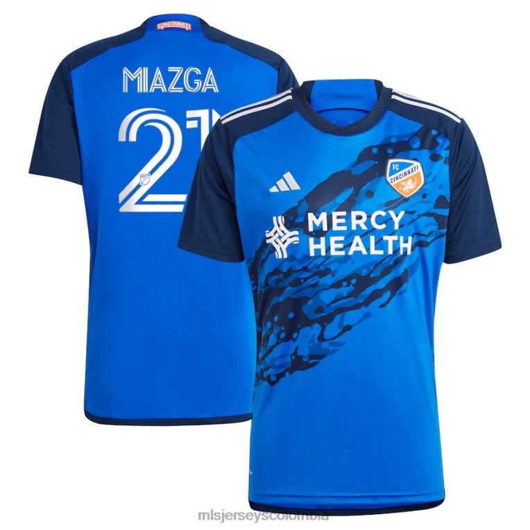fc cincinnati matt miazga adidas azul 2023 river kit replica camiseta hombres MLS Jerseys jersey TJ666533