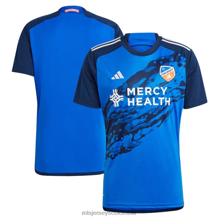 camiseta adidas fc cincinnati azul 2023 replica river kit hombres MLS Jerseys jersey TJ66636