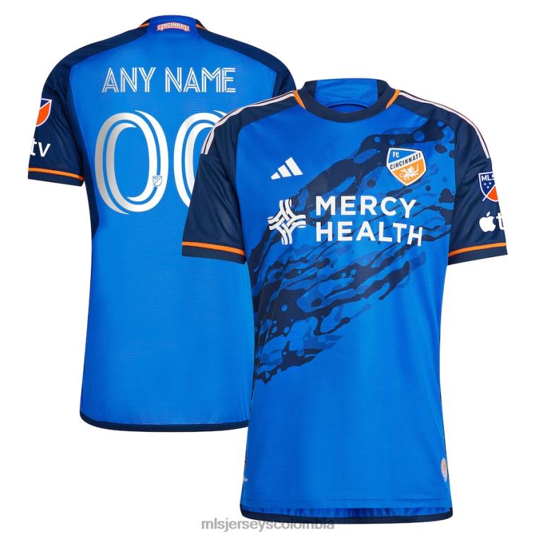 fc cincinnati adidas azul 2023 river kit auténtica camiseta personalizada hombres MLS Jerseys jersey TJ666142