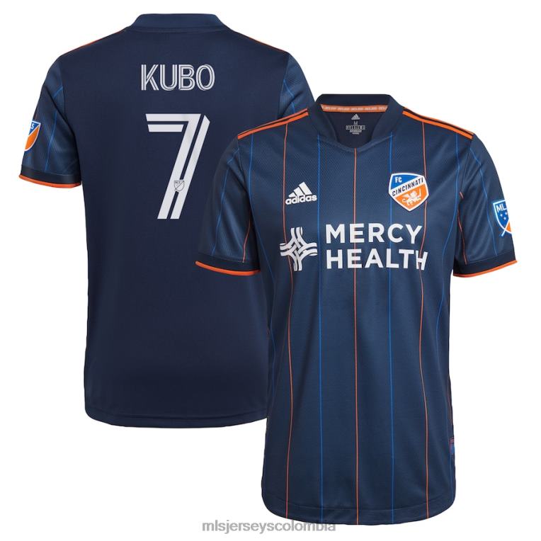 fc cincinnati yuya kubo adidas azul marino 2021 camiseta de jugador auténtica primaria hombres MLS Jerseys jersey TJ666470