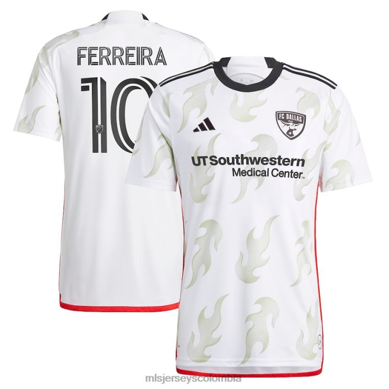 fc dallas jesus ferreira adidas blanco 2023 burn baby burn replica camiseta del jugador hombres MLS Jerseys jersey TJ666600