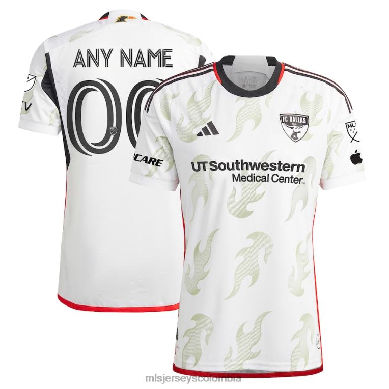fc dallas adidas blanco 2023 burn baby burn auténtica camiseta personalizada hombres MLS Jerseys jersey TJ6661501