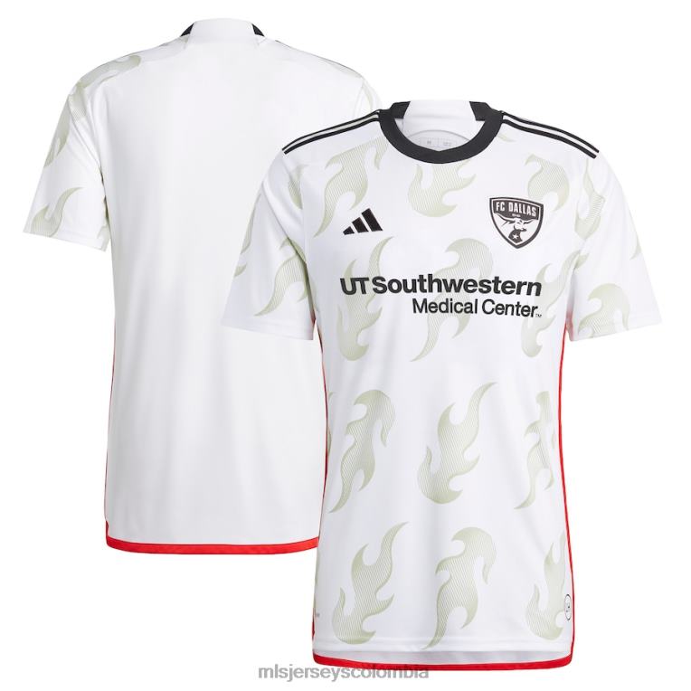 fc dallas adidas camiseta blanca 2023 burn baby burn replica hombres MLS Jerseys jersey TJ66667