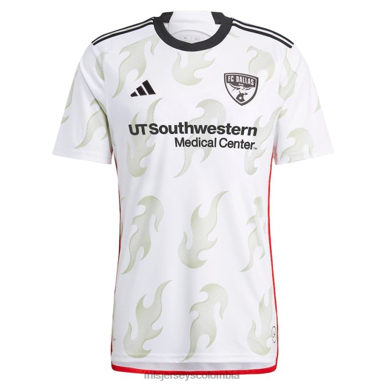 fc dallas paul arriola adidas blanco 2023 burn baby burn replica camiseta del jugador hombres MLS Jerseys jersey TJ666617