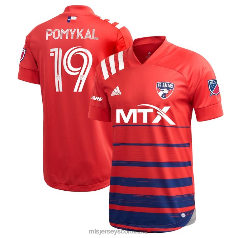 fc dallas paxton pomykal adidas roja 2021 camiseta de jugador auténtica primaria hombres MLS Jerseys jersey TJ6661235