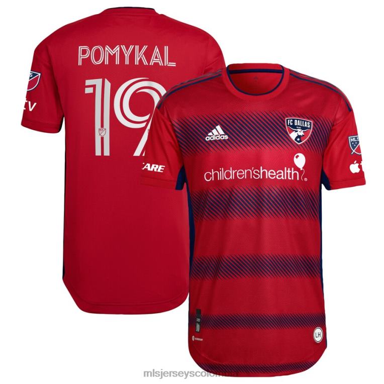fc dallas paxton pomykal adidas rojo 2023 crescendo kit camiseta de jugador auténtica hombres MLS Jerseys jersey TJ666509