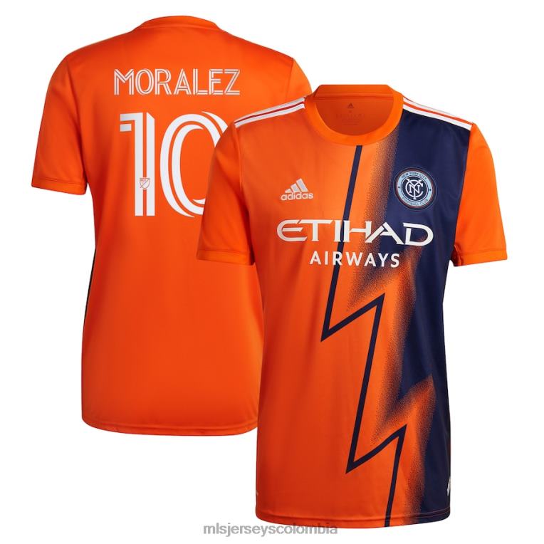 new york city fc maximiliano moralez adidas naranja 2022 the volt kit réplica camiseta del jugador hombres MLS Jerseys jersey TJ6661088