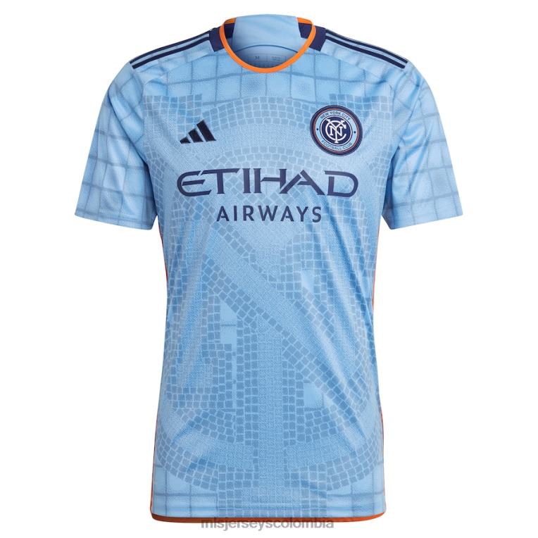 camiseta adidas new york city fc azul claro 2023 réplica del kit interboro hombres MLS Jerseys jersey TJ66649