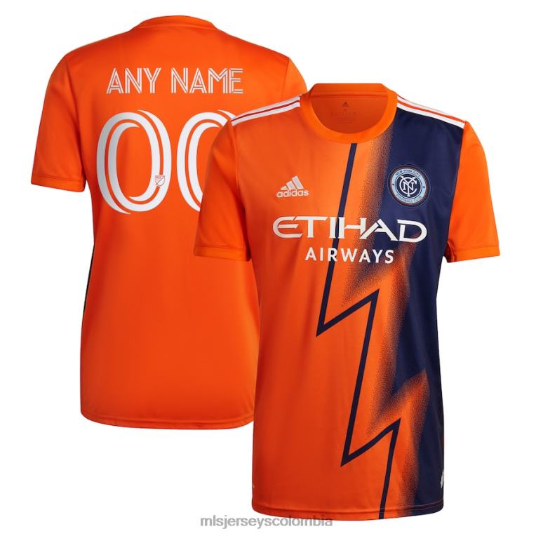 camiseta personalizada réplica del kit volt adidas naranja 2022 del new york city fc hombres MLS Jerseys jersey TJ666598