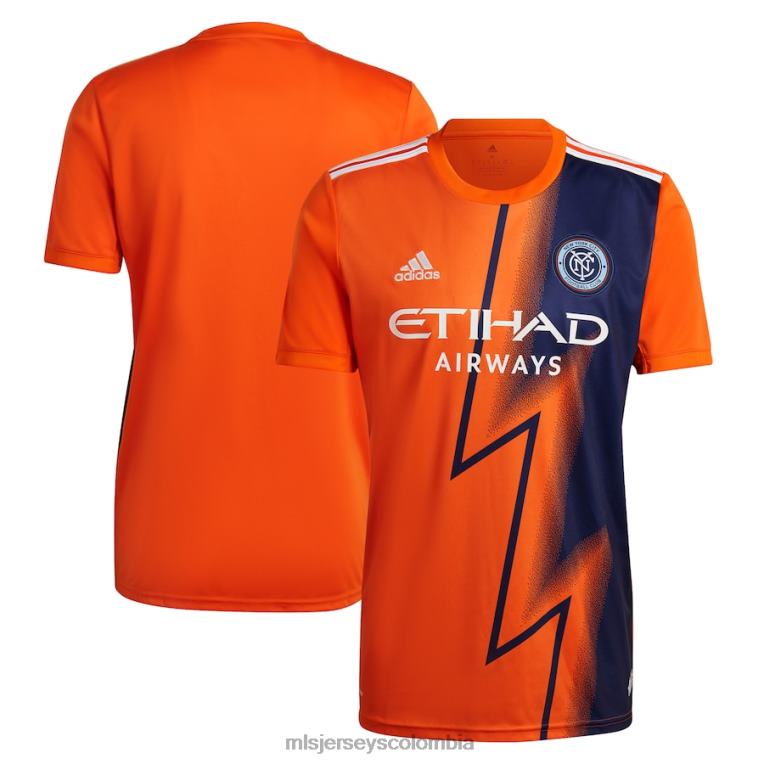 new york city fc adidas naranja 2022 the volt kit replica camiseta en blanco hombres MLS Jerseys jersey TJ666356