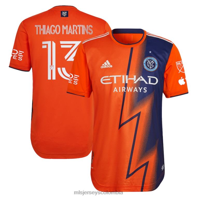 new york city fc talles magno adidas naranja 2023 the volt kit camiseta de jugador auténtica hombres MLS Jerseys jersey TJ6661077