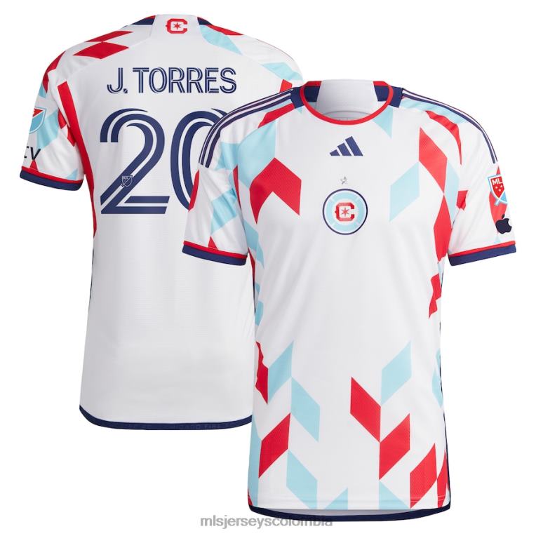 chicago fire jairo torres adidas blanco 2023 un kit para todos camiseta de jugador auténtica hombres MLS Jerseys jersey TJ6661299