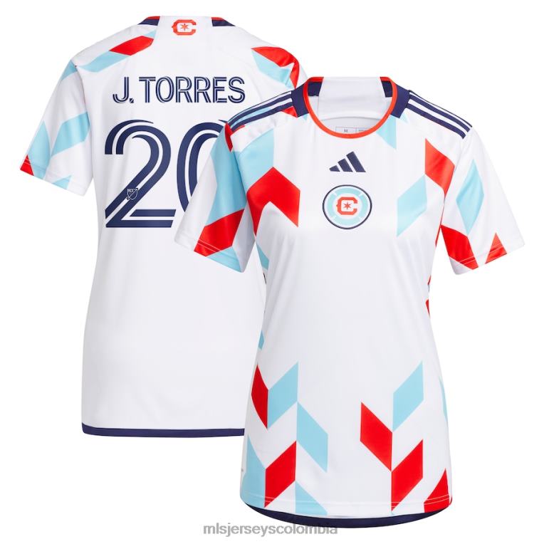 chicago fire jairo torres adidas blanco 2023 un kit para todos replica camiseta de jugador hombres MLS Jerseys jersey TJ6661340