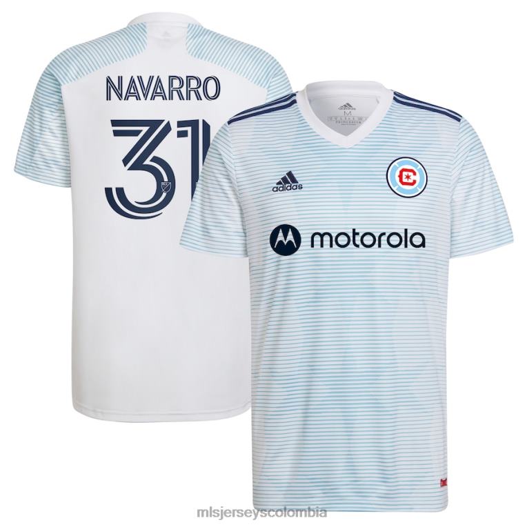 chicago fire miguel navarro adidas camiseta blanca 2022 lakefront kit réplica de jugador hombres MLS Jerseys jersey TJ6661276