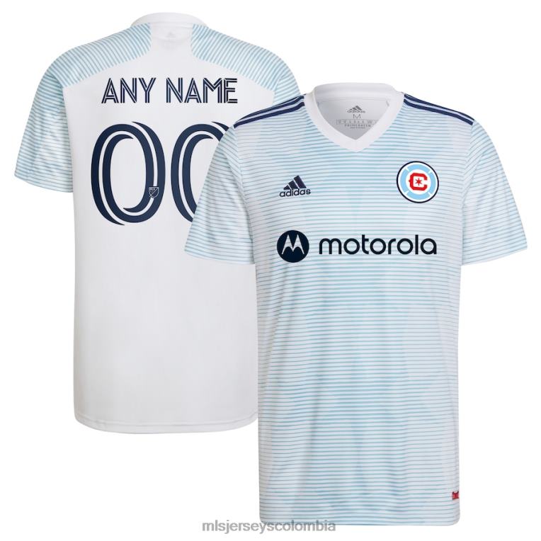 chicago fire adidas camiseta blanca réplica del kit lakefront 2022 personalizada hombres MLS Jerseys jersey TJ666964