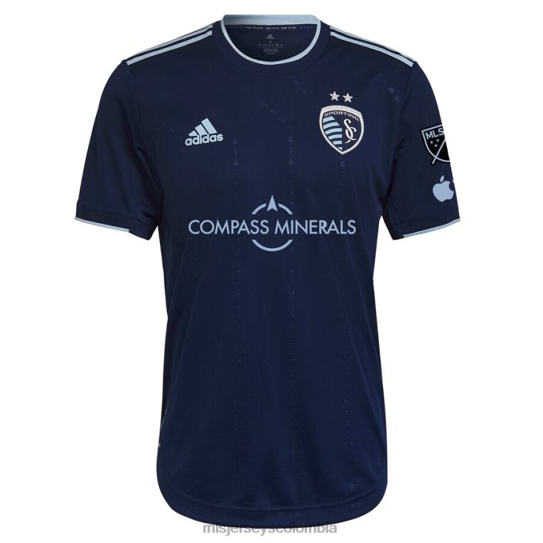 sporting kansas city daniel salloi adidas azul 2023 state line 3.0 camiseta de jugador auténtica hombres MLS Jerseys jersey TJ666730