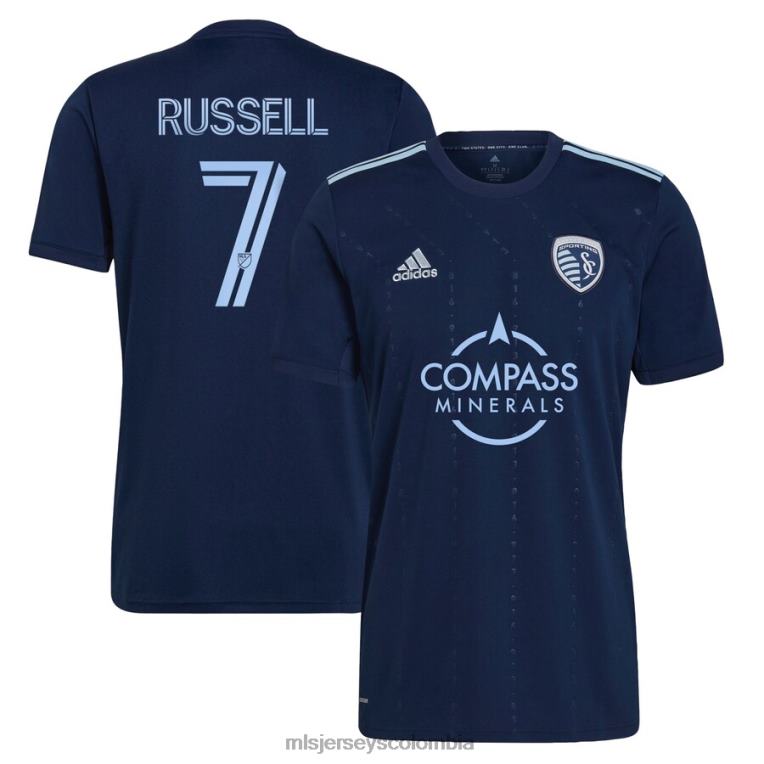 sporting kansas city johnny russell adidas azul 2022 state line 3.0 réplica de camiseta de jugador hombres MLS Jerseys jersey TJ666937