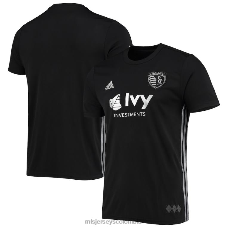 réplica de camiseta adidas del sporting kansas city visitante negra 2018 hombres MLS Jerseys jersey TJ666886