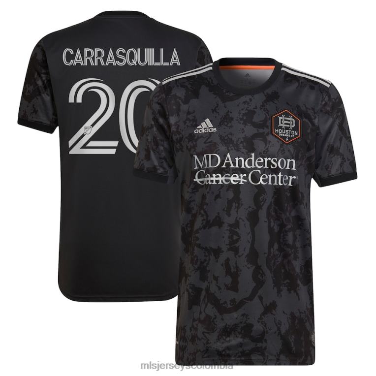 houston dynamo fc adalberto carrasquilla adidas negro 2023 the bayou city réplica camiseta del jugador hombres MLS Jerseys jersey TJ6661166