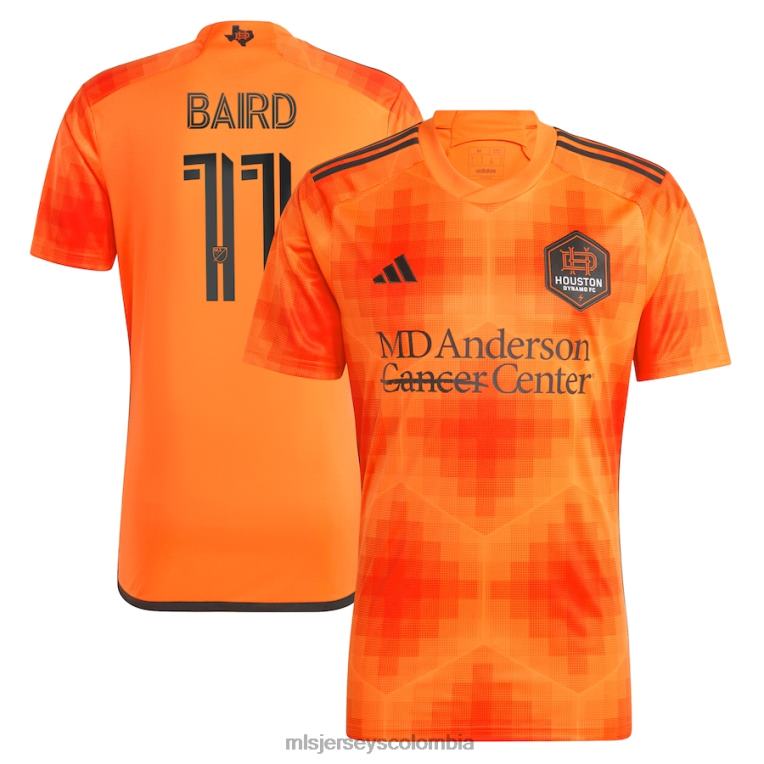 houston dynamo fc corey baird adidas naranja 2023 réplica camiseta el sol hombres MLS Jerseys jersey TJ666768