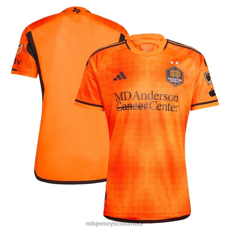 camiseta houston dynamo fc adidas naranja 2023 el sol autentica hombres MLS Jerseys jersey TJ666146