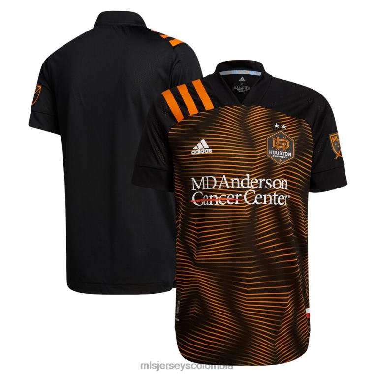 camiseta houston dynamo fc adidas negra 2021 secundaria auténtica parche hombres MLS Jerseys jersey TJ666395