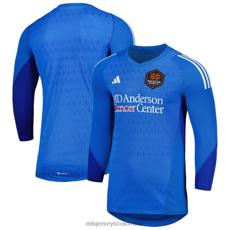 houston dynamo fc adidas azul 2023 réplica de camiseta de portero de manga larga hombres MLS Jerseys jersey TJ6661212