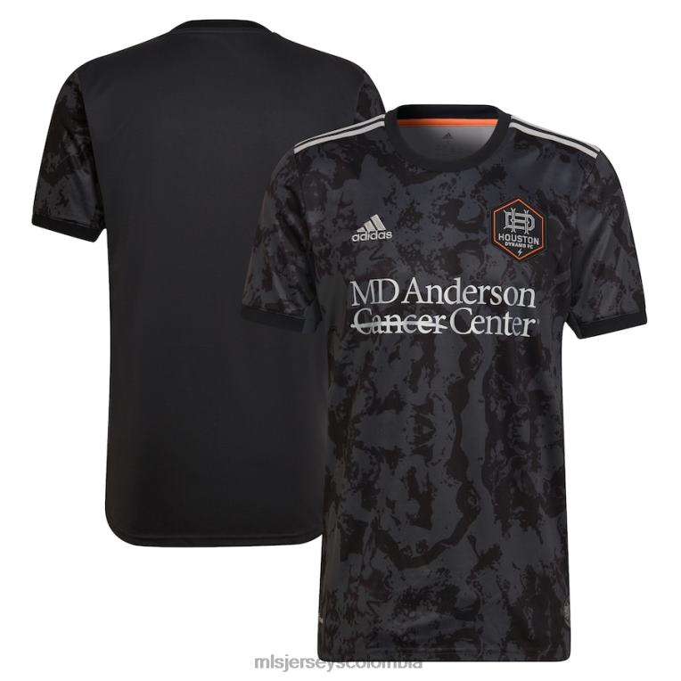 houston dynamo fc adidas negro 2022 camiseta de la ciudad del bayou réplica camiseta en blanco hombres MLS Jerseys jersey TJ666320