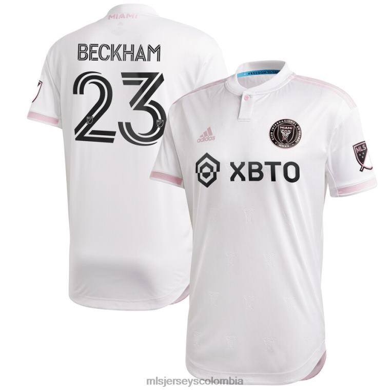 camiseta inter miami cf david beckham adidas blanca 2020 primaria autentica hombres MLS Jerseys jersey TJ6661485