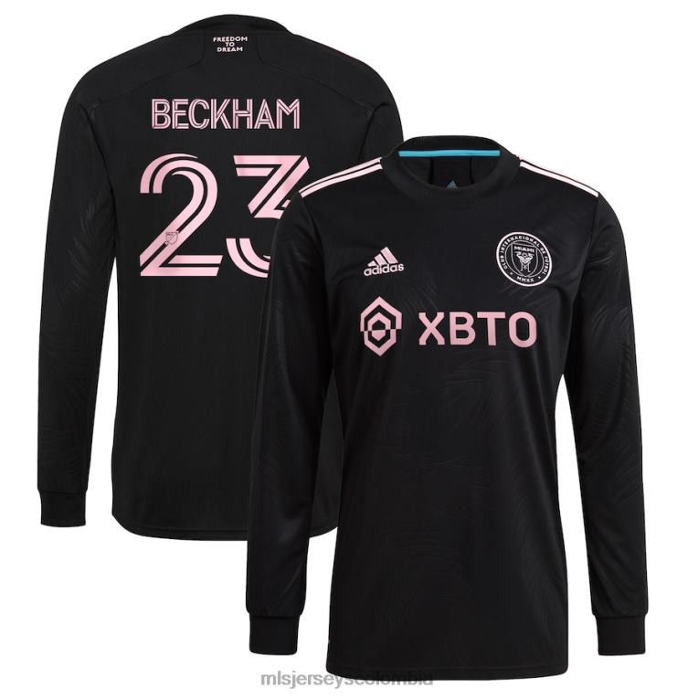 camiseta inter miami cf david beckham adidas negra 2021 replica jugador la palma hombres MLS Jerseys jersey TJ6661018