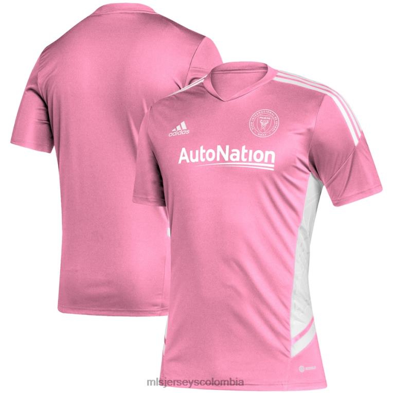 camiseta de entrenamiento de fútbol adidas inter miami cf rosa/blanco hombres MLS Jerseys jersey TJ666324