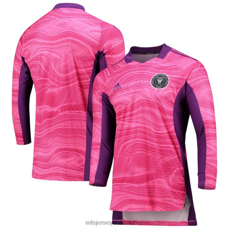 camiseta inter miami cf adidas rosa 2021 portero manga larga hombres MLS Jerseys jersey TJ666763