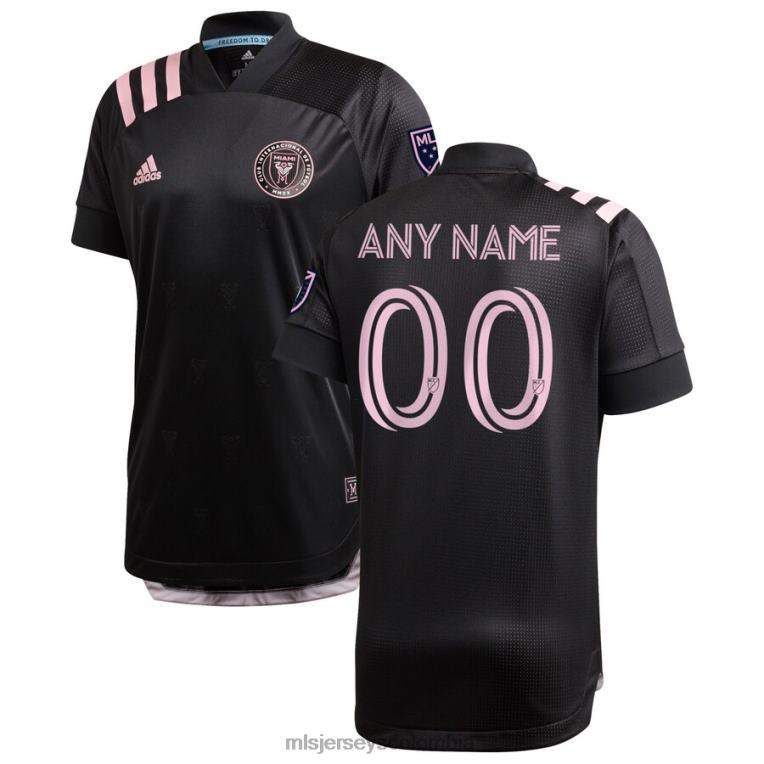 inter miami cf adidas negro 2020 inaugural visitante camiseta auténtica personalizada hombres MLS Jerseys jersey TJ6661100