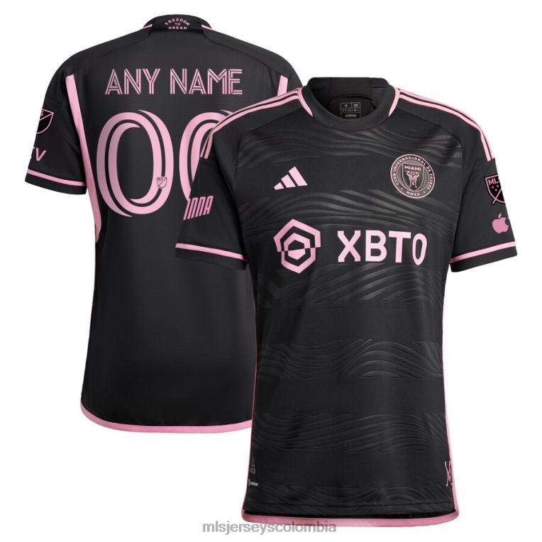 inter miami cf adidas negro 2023 la noche auténtica camiseta personalizada hombres MLS Jerseys jersey TJ666112