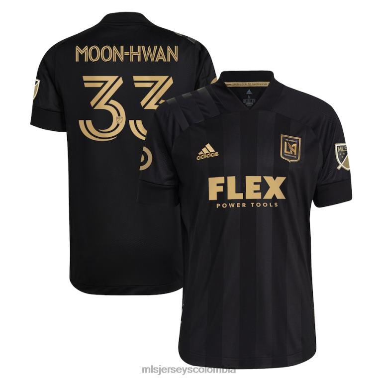 lafc kim moon-hwan adidas negra 2021 camiseta de jugador auténtica primaria hombres MLS Jerseys jersey TJ6661310