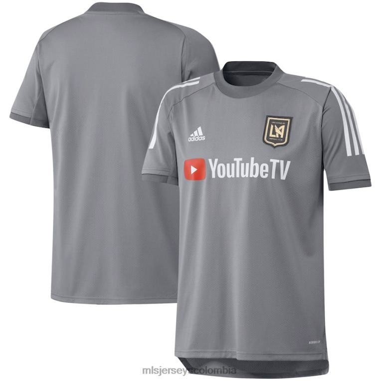 camiseta de entrenamiento de campo lafc adidas gris 2020 hombres MLS Jerseys jersey TJ666818