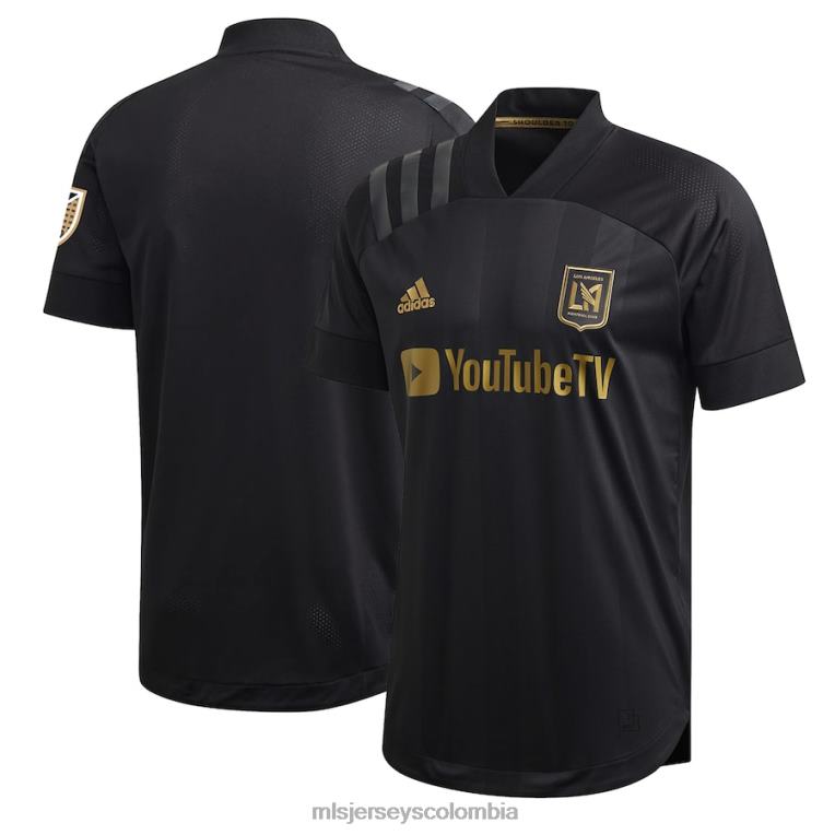 camiseta lafc adidas negra 2020 primaria auténtica en blanco hombres MLS Jerseys jersey TJ666301