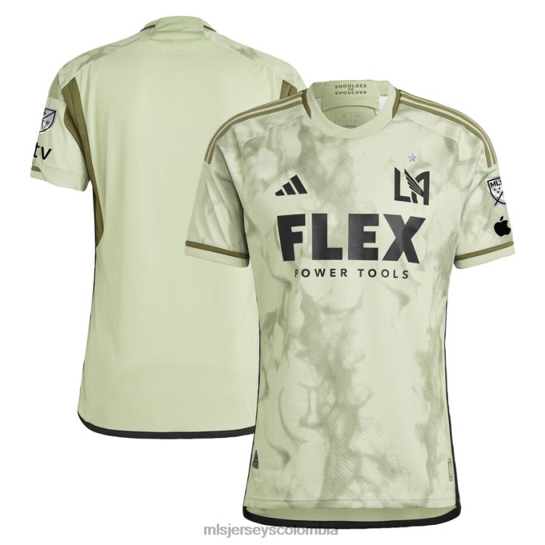 camiseta lafc adidas verde 2023 pantalla de humo auténtica hombres MLS Jerseys jersey TJ66615