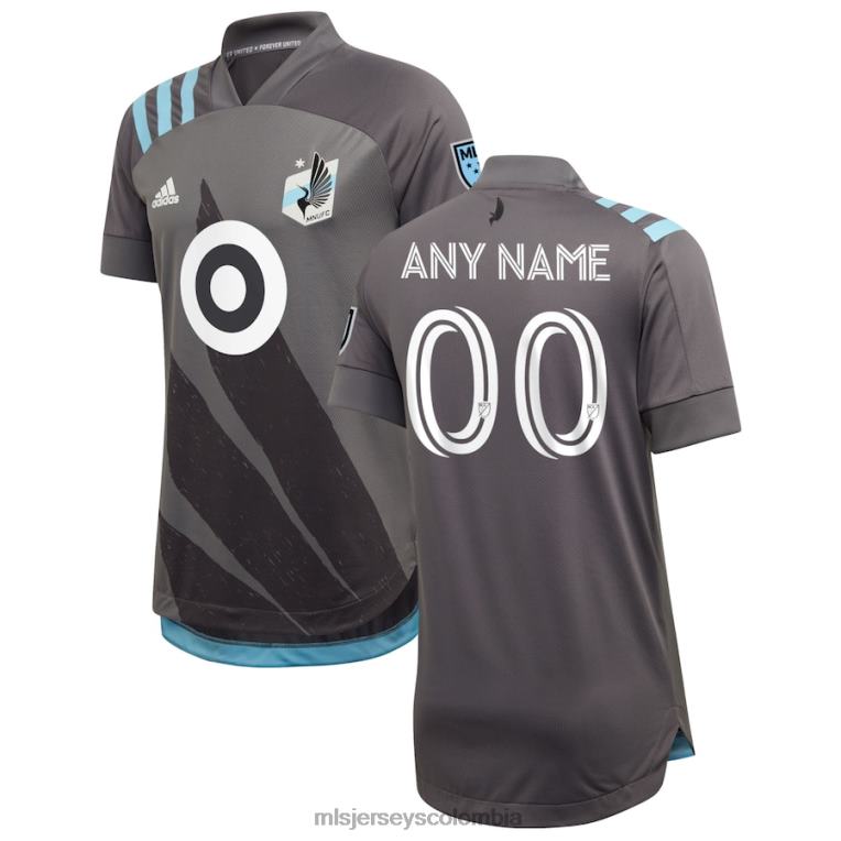 camiseta minnesota united fc adidas gris 2020 wing personalizada auténtica hombres MLS Jerseys jersey TJ6661484