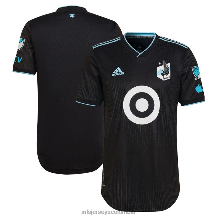 camiseta minnesota united fc adidas negra 2023 minnesota night kit auténtica hombres MLS Jerseys jersey TJ666351