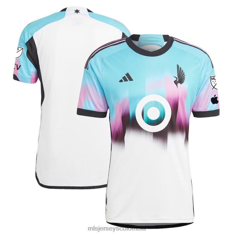 minnesota united fc adidas camiseta blanca 2023 the Northern Lights kit auténtica hombres MLS Jerseys jersey TJ66620