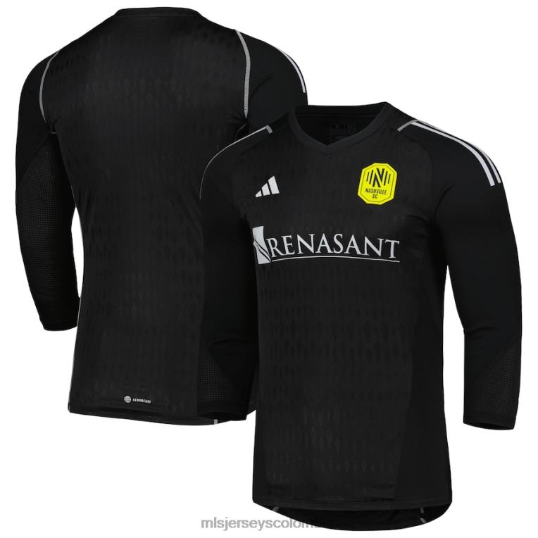 camiseta réplica de manga larga de portero nashville sc adidas negra 2023 hombres MLS Jerseys jersey TJ666396
