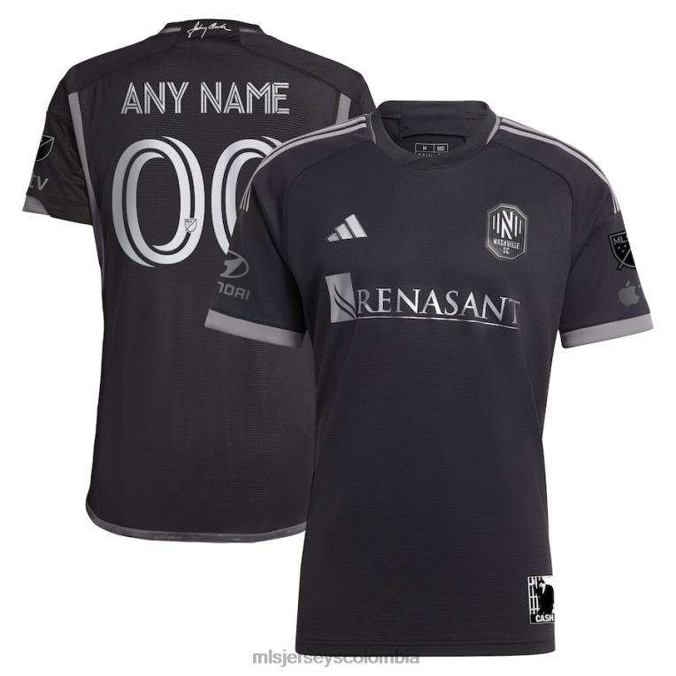 nashville sc adidas negro 2023 hombre en negro kit auténtica camiseta personalizada hombres MLS Jerseys jersey TJ66688