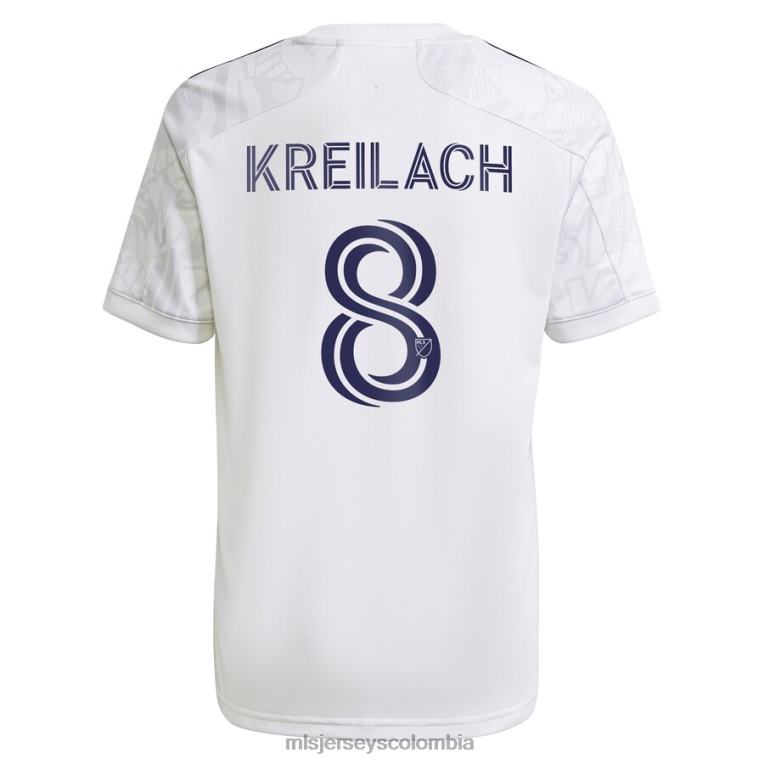 real salt lake damir kreilach adidas blanco 2021 réplica secundaria de la camiseta del jugador hombres MLS Jerseys jersey TJ6661452