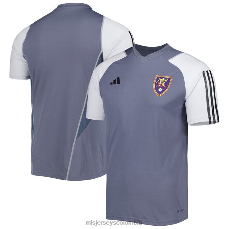camiseta de entrenamiento de campo adidas gris 2023 de real salt lake hombres MLS Jerseys jersey TJ666348