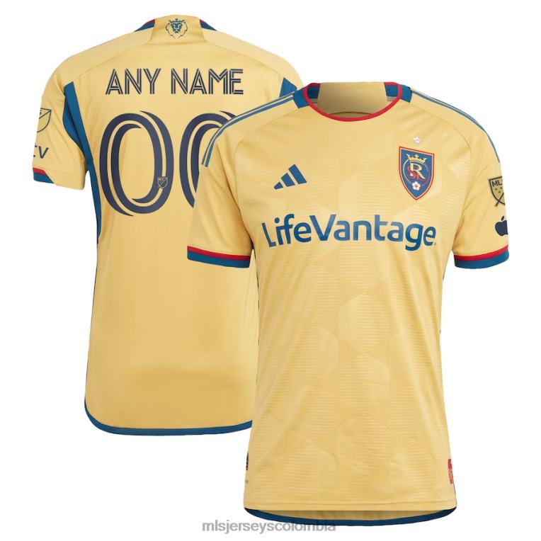 real salt lake adidas gold 2023 the beehive state kit auténtica camiseta personalizada hombres MLS Jerseys jersey TJ666391